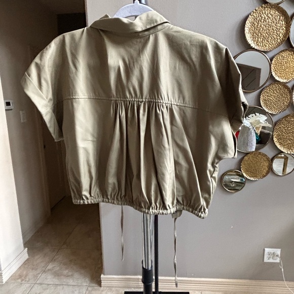 Mango Beige Button-Up Jacket - Picture 2 of 3